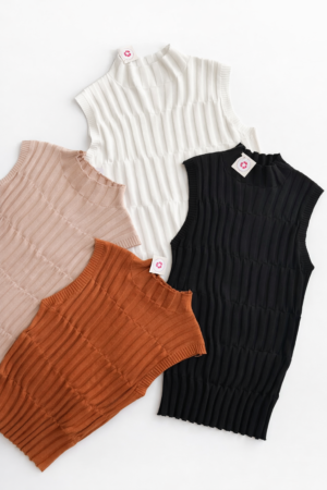 Remera Tejida Sin Mangas