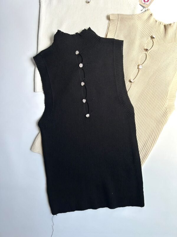 Musculosa Tejida con Botones