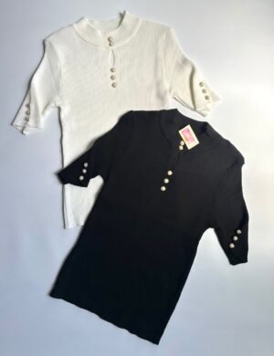 Remera Tejida con Botones