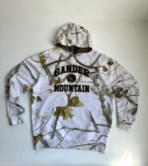 Hoodie Blanco con Estampa Real Tree