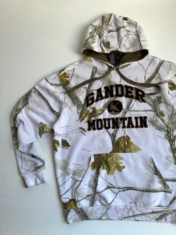 Hoodie Blanco con Estampa Real Tree