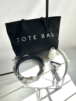 Tote bag gamuza NEGRA