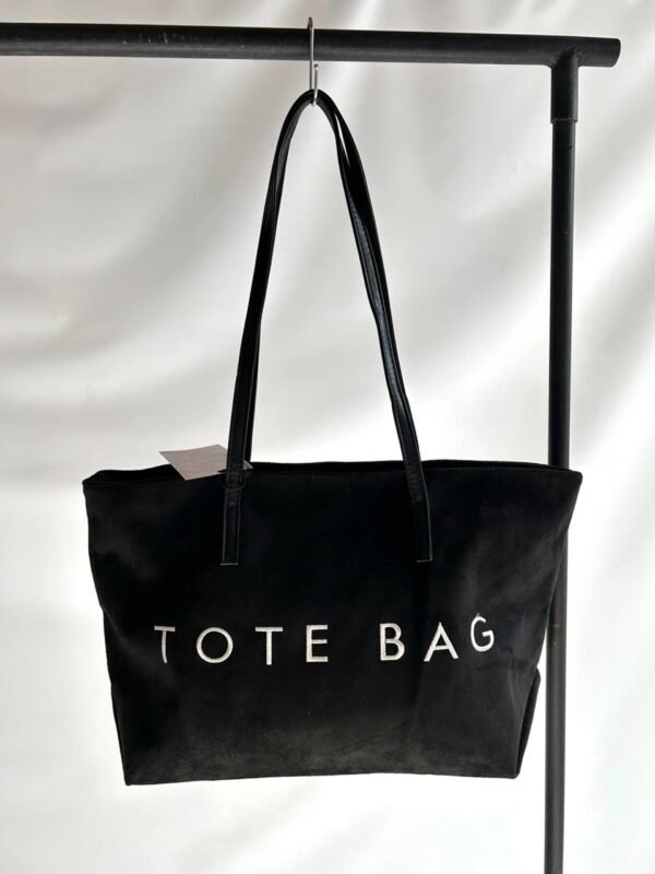 Tote bag gamuza NEGRA