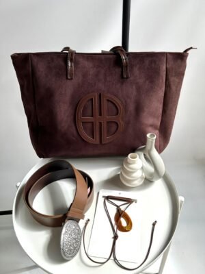 Tote bag gamuza MARRÓN