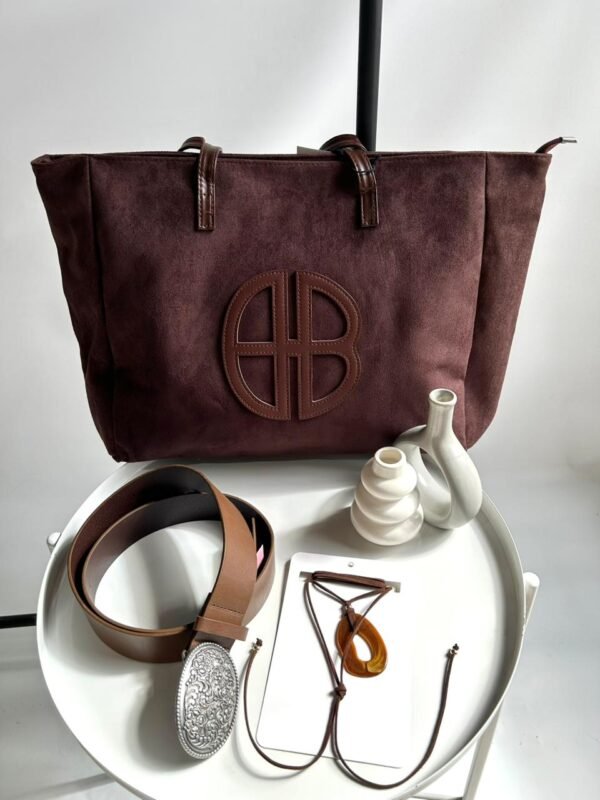 Tote bag gamuza MARRÓN