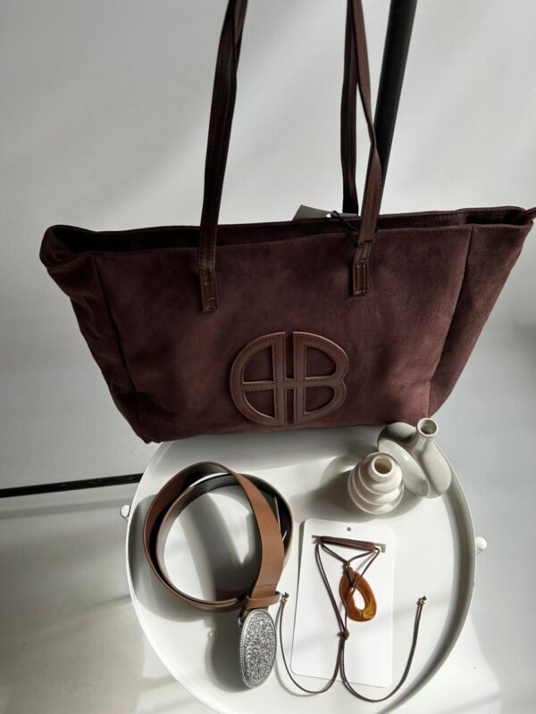 Tote bag gamuza MARRÓN