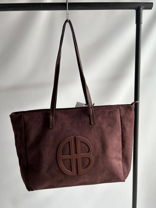 Tote bag gamuza MARRÓN