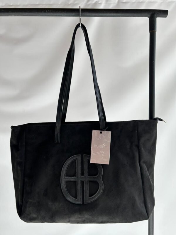 Tote bag gamuza NEGRA