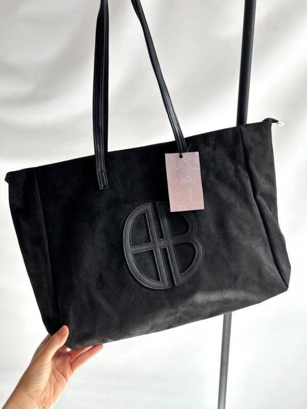Tote bag gamuza NEGRA