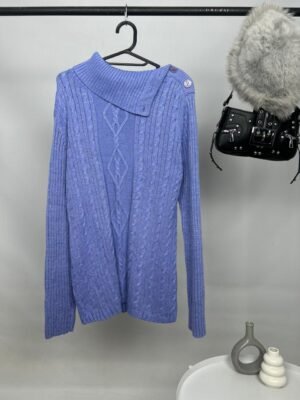 Polera celeste brillos 046