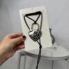 Collar Corbatero Chocolate